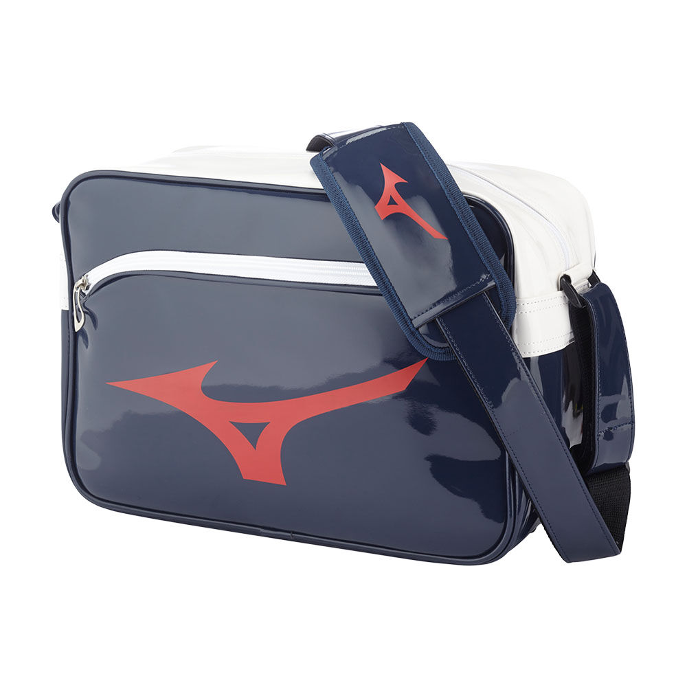 Mizuno Men's RB Enamel M Bag Navy/Red (33ED8F0114-XAC)